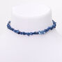 Puka Shell Choker Necklace - Blue,