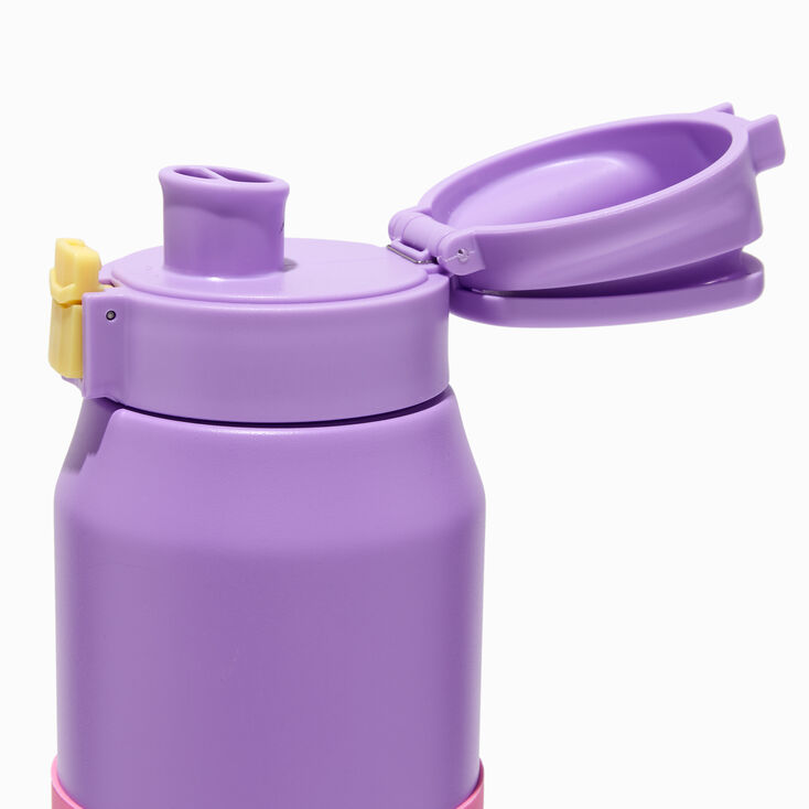 Pink &amp; Purple Colourblock Stainless Steel Water Bottle,