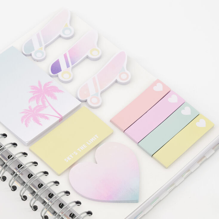 Sky Brown&trade; Checkered Notebook - Silver,