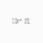 14kt White Gold 0.1 ct tw Laboratory Grown Diamond Studs Baby Ear Piercing Kit with Ear Care Solution,