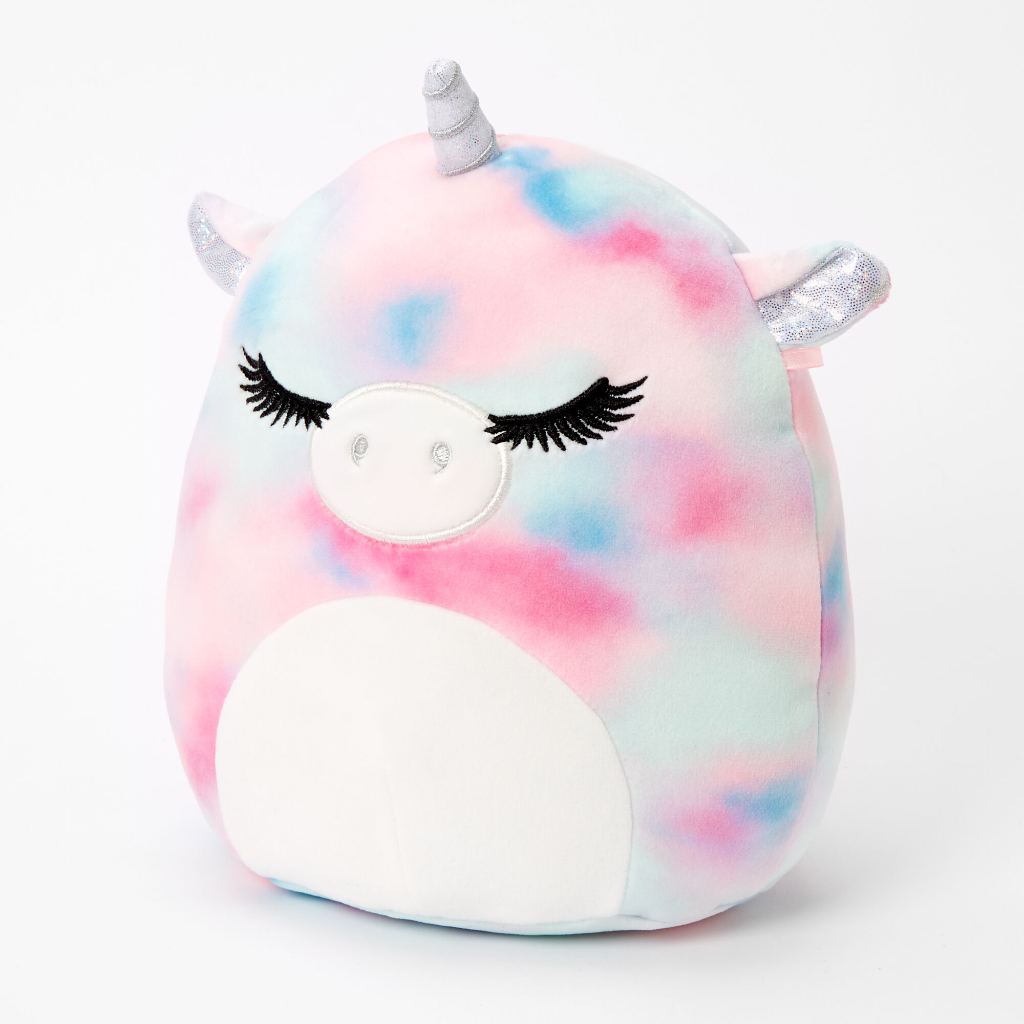 View Claires Squishmallows 8 Unicorn Soft Toy Blue information