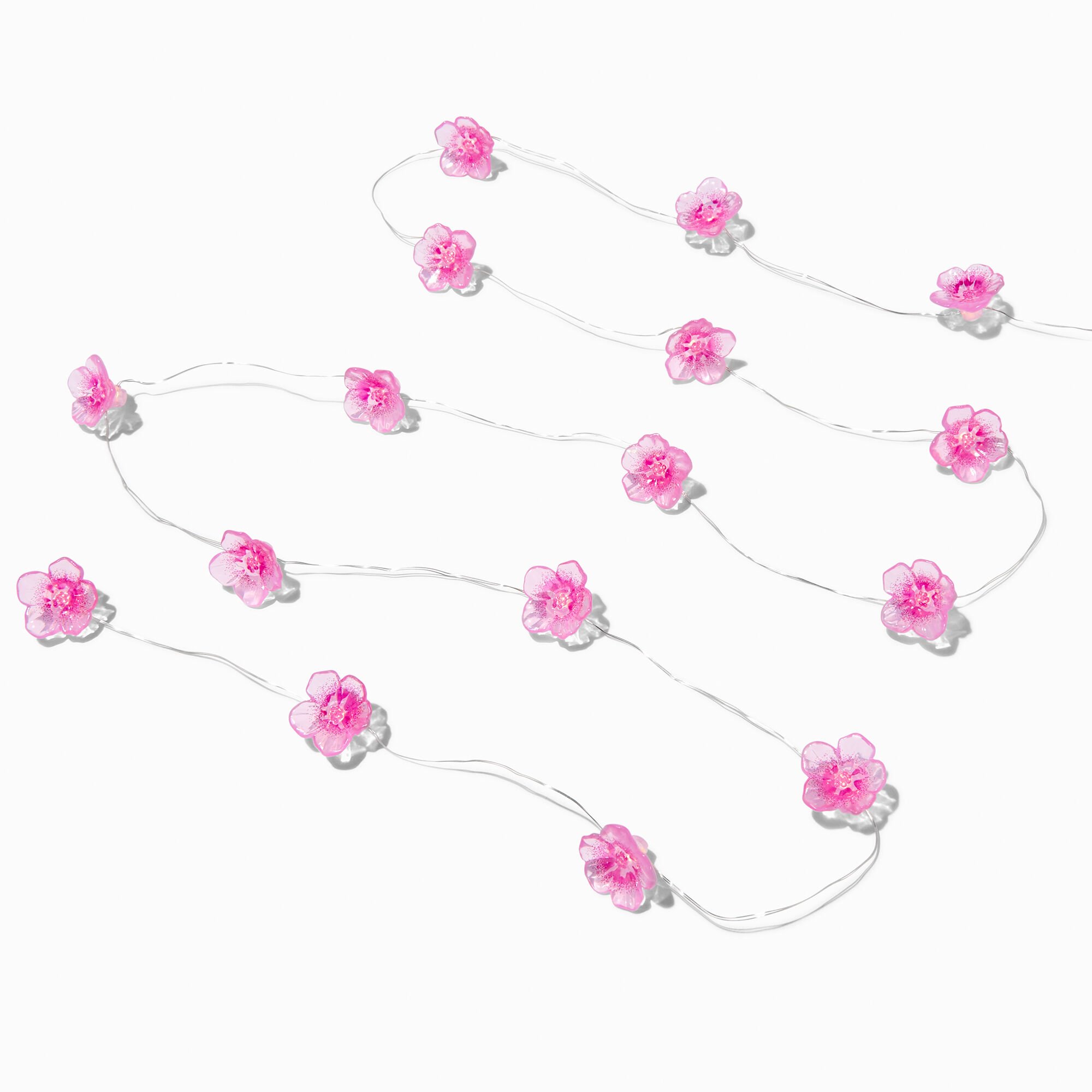 View Claires Flower String Lights Pink information