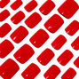 Red Glossy Medium Square Vegan Faux Nail Set - 24 Pack,
