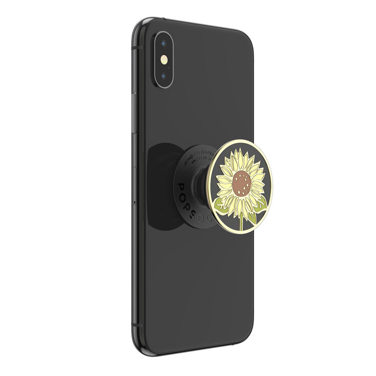 PopSockets&reg; PopGrip - Enamel Sunflower,