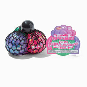 Tobar&reg; Triple Glitter Stress Ball Fidget Toy,