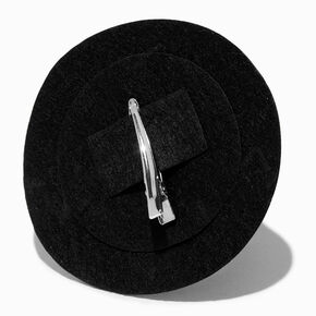 Black Glitter Witch Hat Hair Clip,