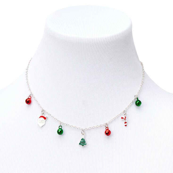 Silver Christmas Candy Cane Jewelry Set - 2 Pack,