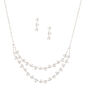 Silver-Tone Imitation Crystal Vine Jewellery Set,