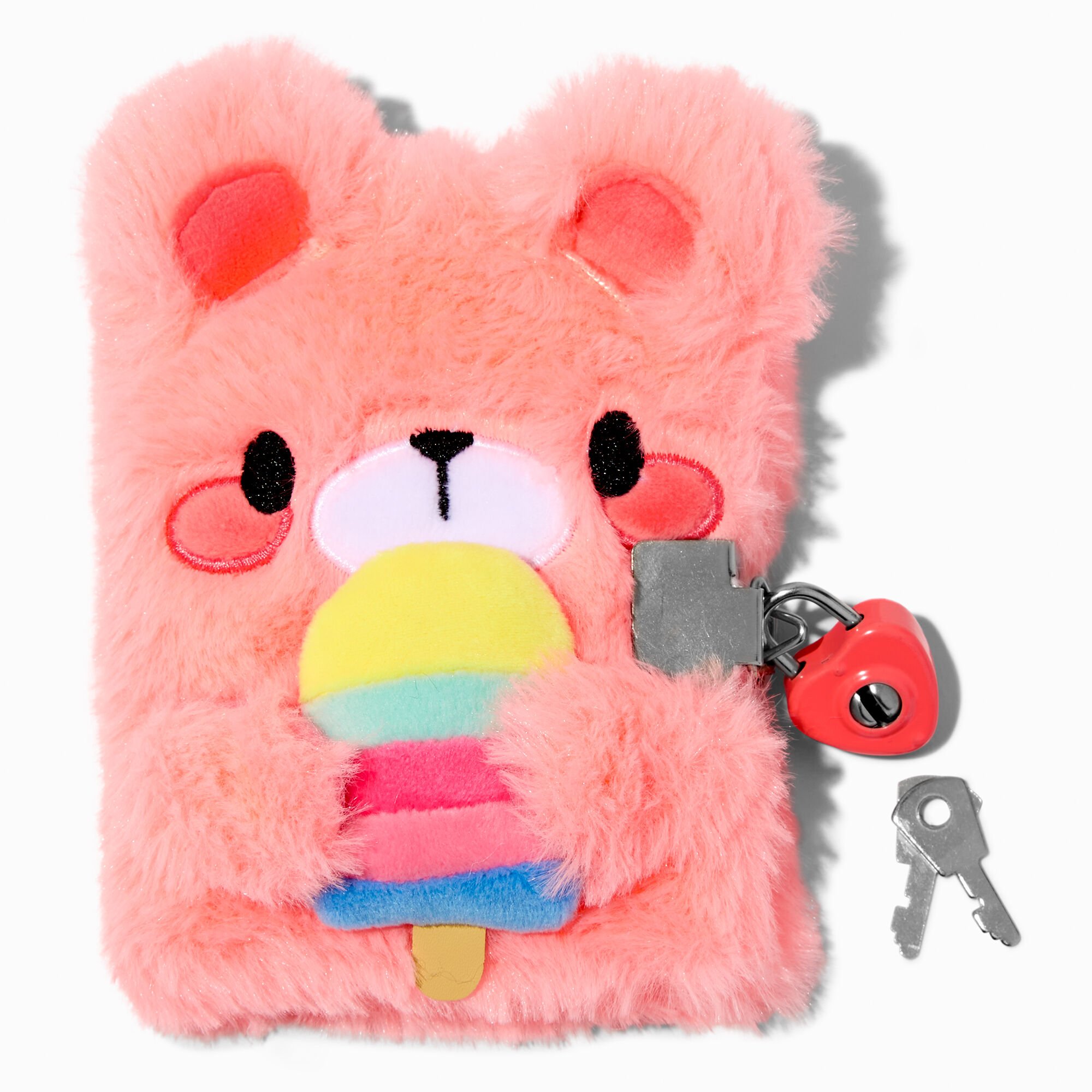 View Claires Club Popsicle Bear Mini Plush Lock Diary information
