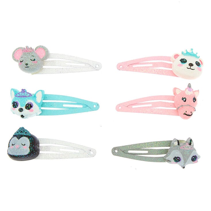 Claire&#39;s Club Critter Snap Hair Clips - 6 Pack,