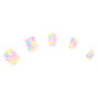 Mermaid Scale Press On Faux Nail Set - 24 Pack,