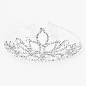 Silver Rhinestone Princess Tiara,