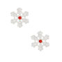 Silver Snowflake Stud Earrings,