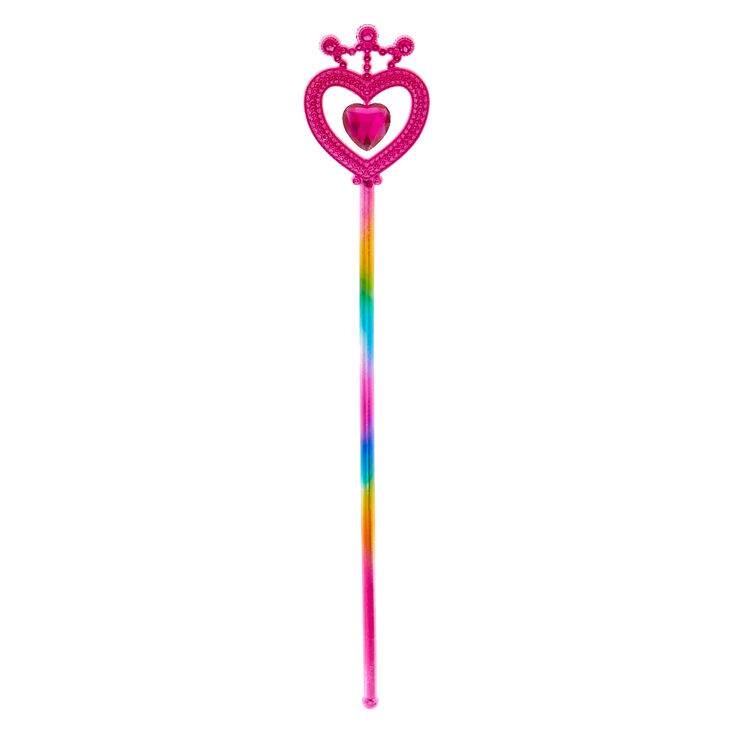 Sceptre de princesse paillet&eacute;e arc-en-ciel du Club Claire&#39;s,