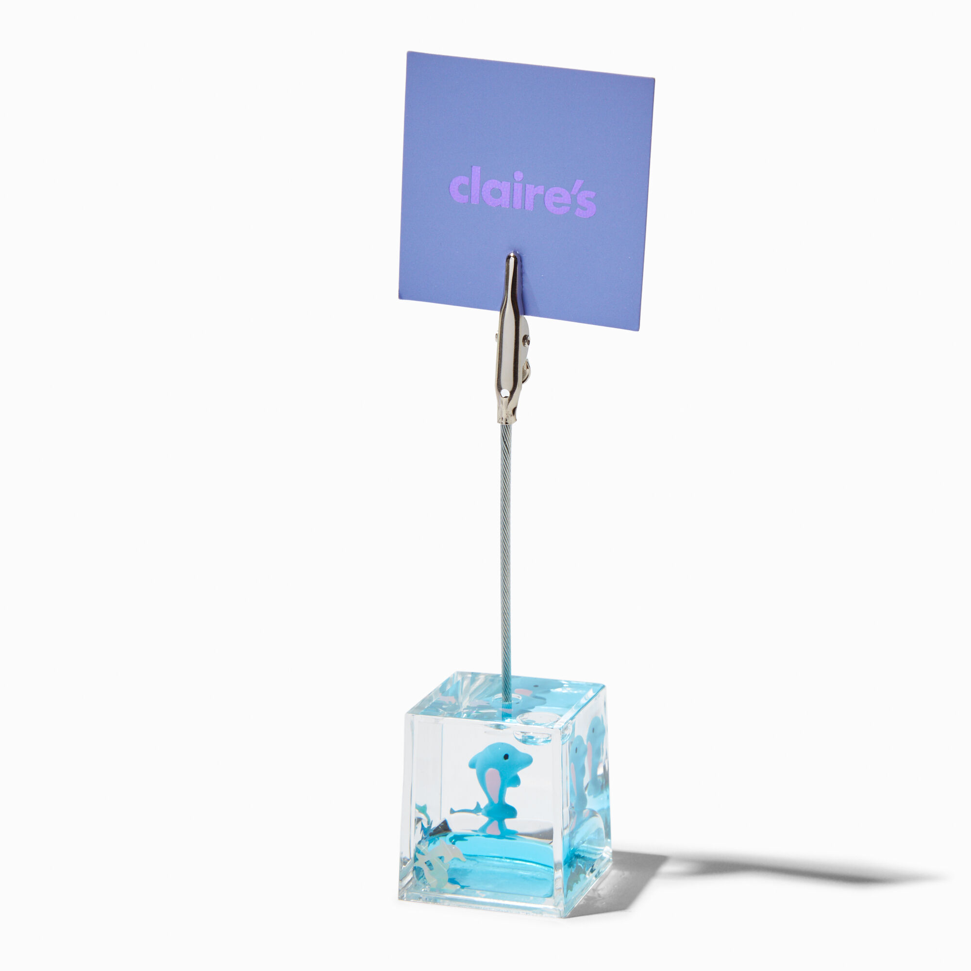 View Claires Dolphin WaterFilled Photo Clip information