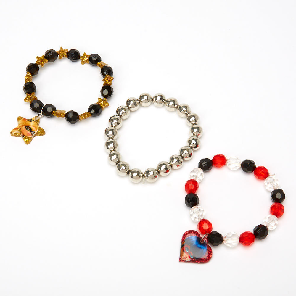 Miraculous™ Beaded Stretch Bracelets – 3 Pack,
