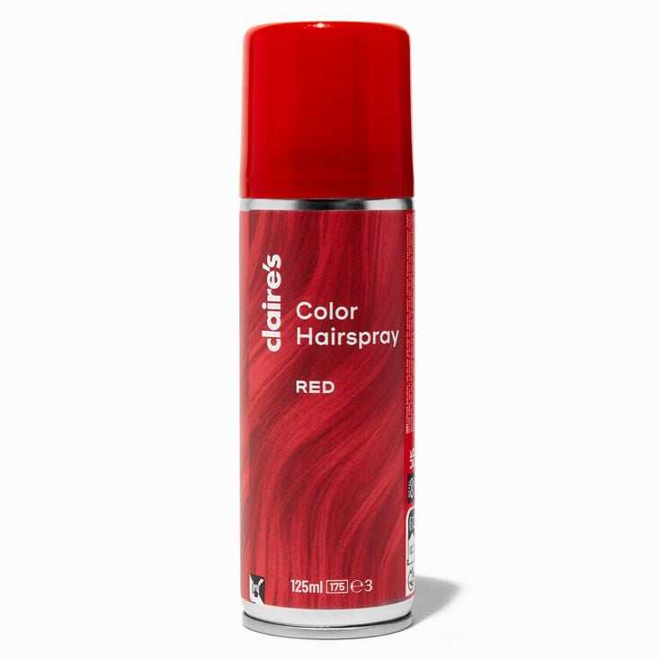 Spray pour cheveux couleur rouge,