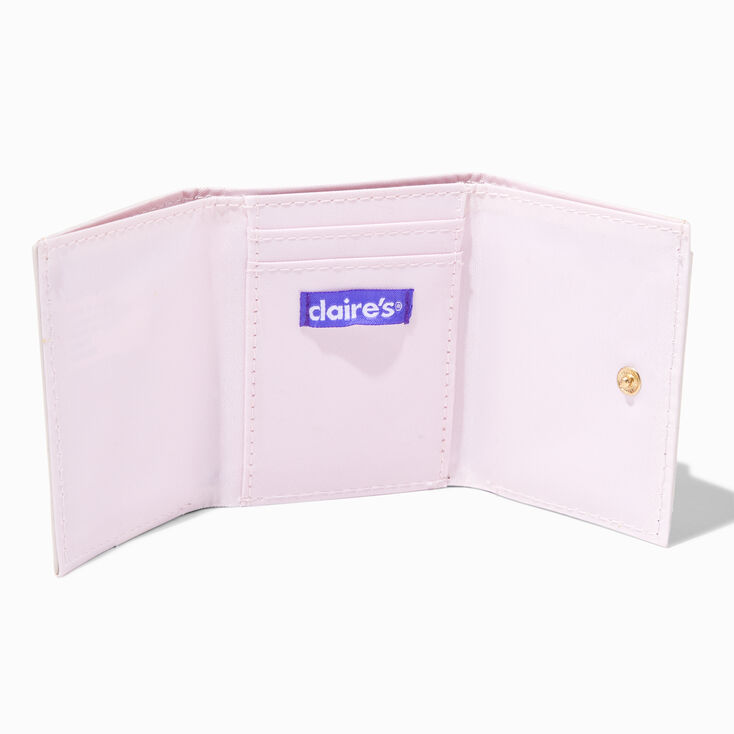Claire's Pink Trifold Wallet | Marble