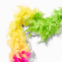 Boa &agrave; plumes arc-en-ciel aux couleurs vives,