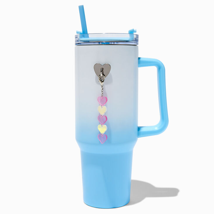 Pastel Hearts Sticker Tumbler Charm,