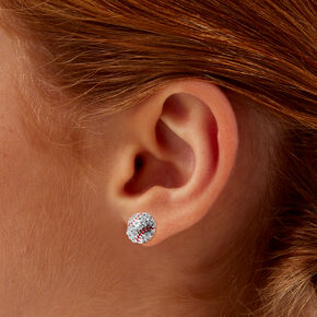 Embellished Baseball Stud Earrings,