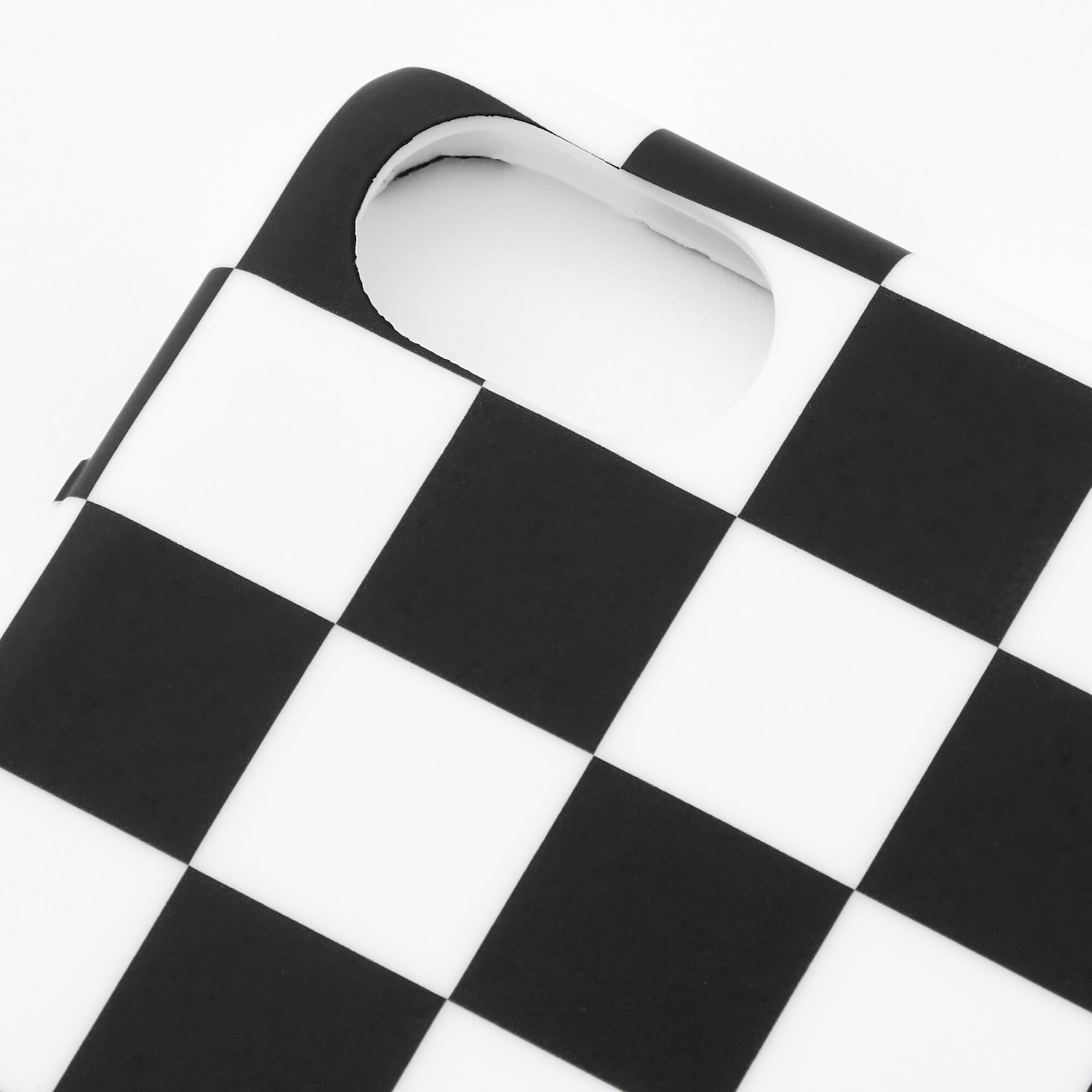 Black & White Checkered Phone Case - Fits iPhone 6/7/8/SE,