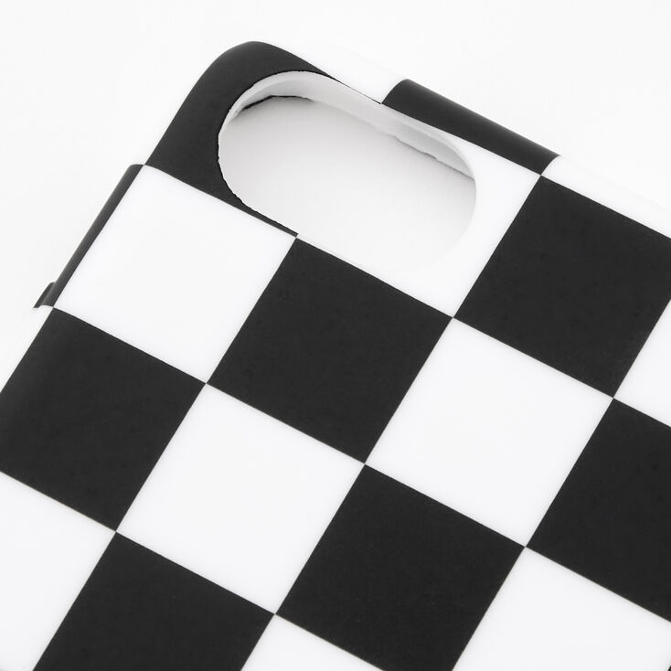 Black &amp; White Checkered Phone Case - Fits iPhone 6/7/8/SE,