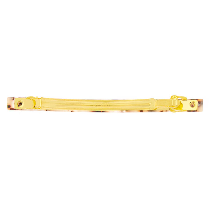 Barrette &agrave; cheveux fine &agrave; motif &eacute;caille de tortue marron,