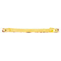 Barrette &agrave; cheveux fine &agrave; motif &eacute;caille de tortue marron,