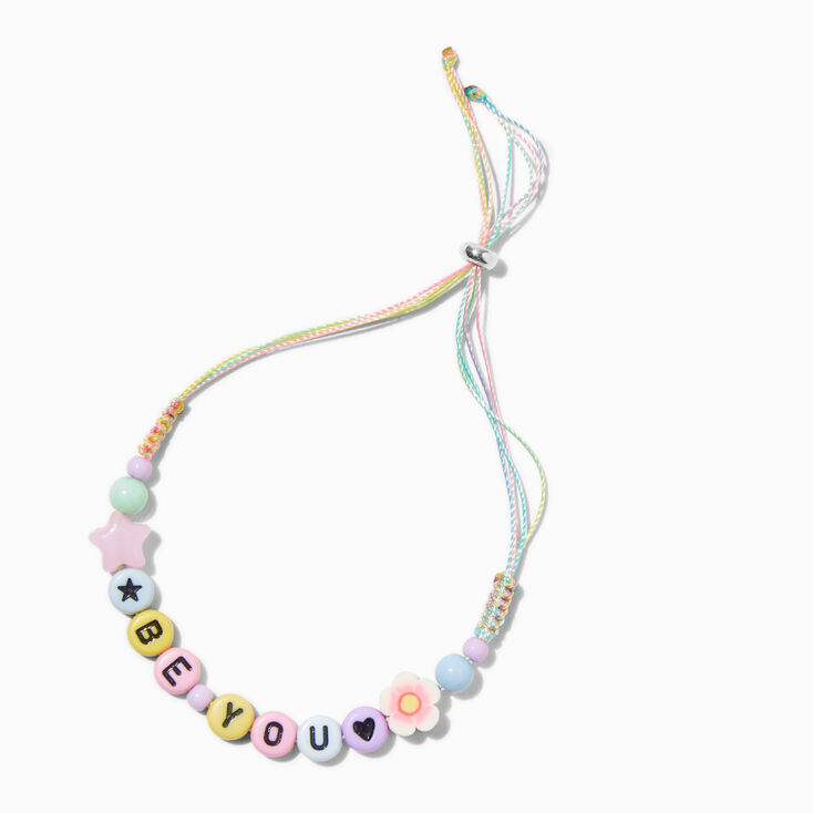 &quot;Be You&quot; Beaded Adjustable Bracelet,