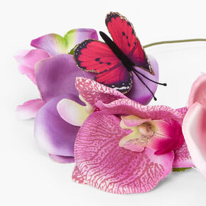 Orchid Butterfly Flower Crown,