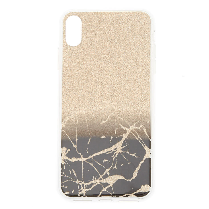 Gold Cracked Marble Phone Case - Fits iPhone XS Max,