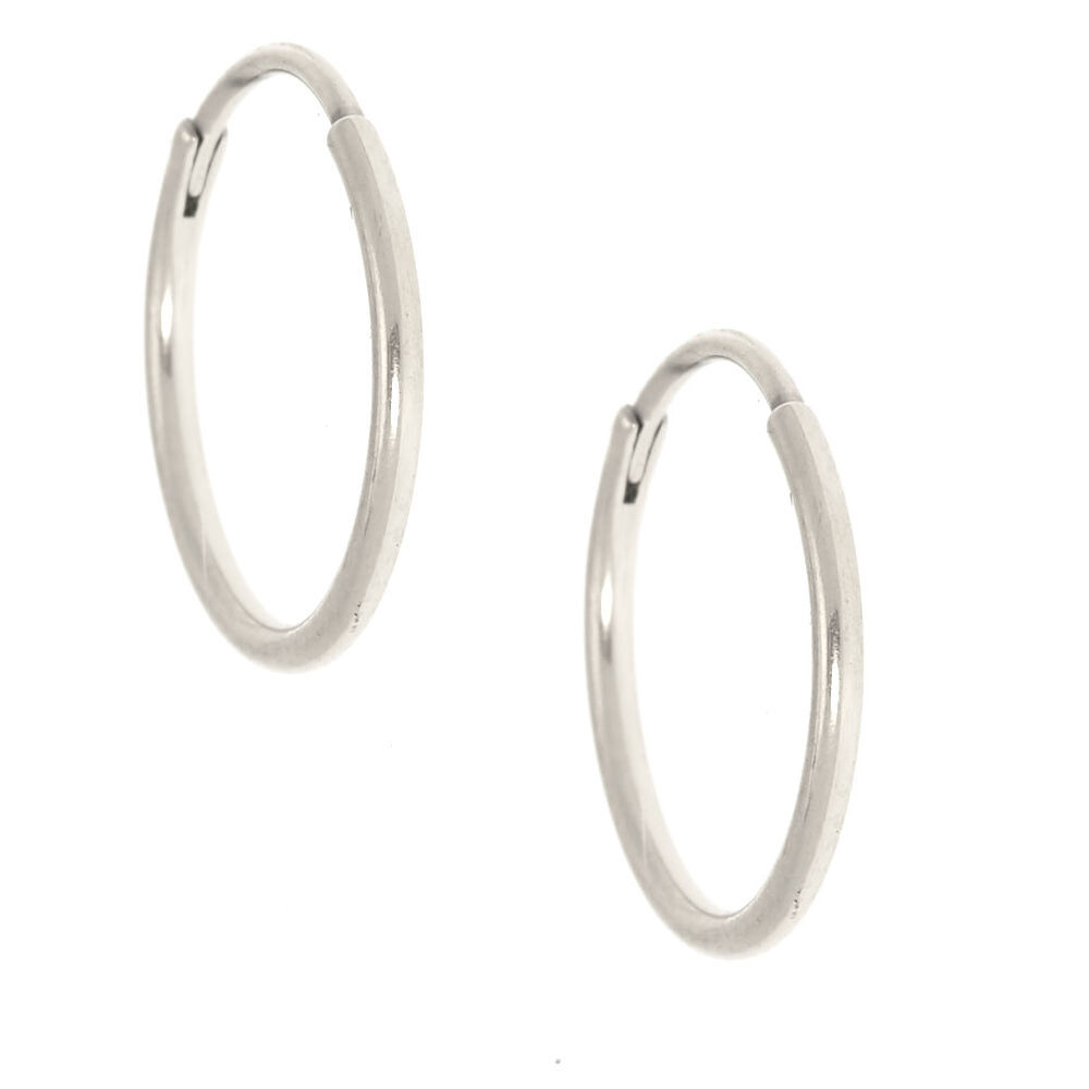 Titanium hoop store earrings