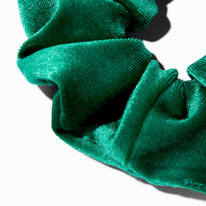 Medium Emerald Green Velvet Hair Scrunchie,