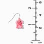 Fuzzy Pink Axolotl 1&quot; Drop Earrings,