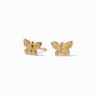 C LUXE by Claire&#39;s 14k Yellow Gold Butterfly Stud Earrings,