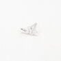 Sterling Silver 22G Cubic Zirconia Snake Nose Stud,
