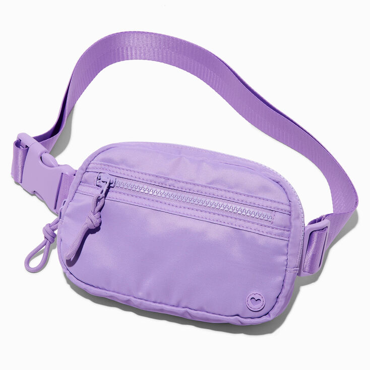 Lavender Nylon Belt Bag,