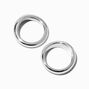 Silver-tone Bubble Rings - 2 Pack,