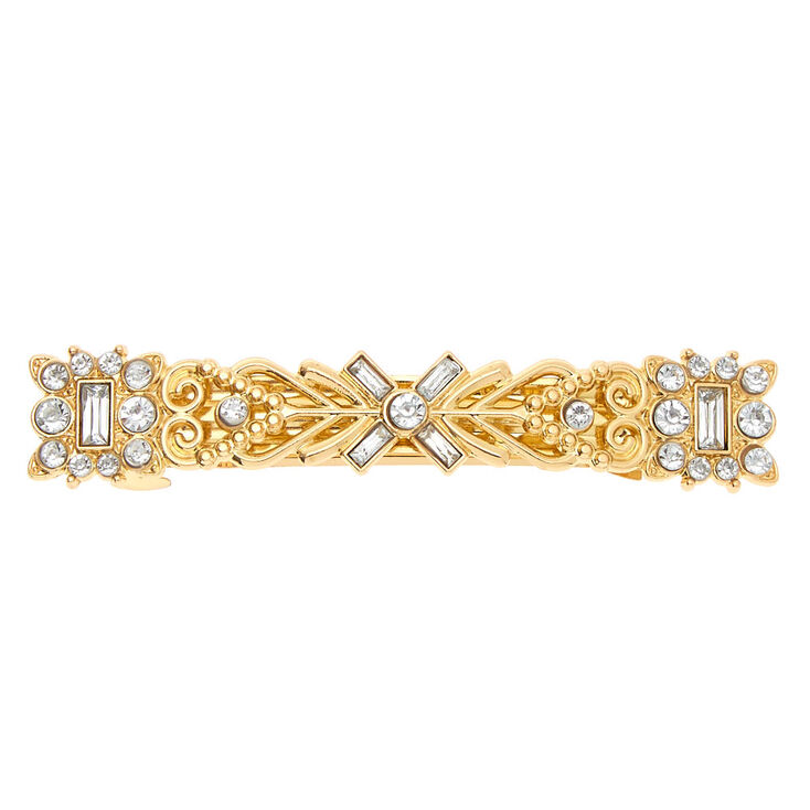 Claire's Barrette à cheveux avec strass style déesse grecque couleur doré