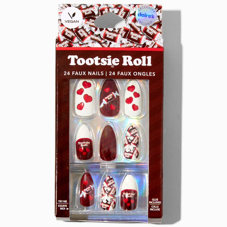 Tootsie Roll&reg; Claire&#39;s Exclusive Stiletto Vegan Faux Nail Set - 24 Pack,