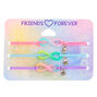 Glitter Pastel Infinity Adjustable Friendship Bracelets- 3 Pack,