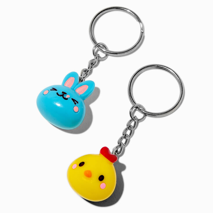 Porte-cl&eacute;s petits animaux best friends - Lot de 5,