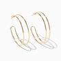 Gold-tone 40MM Double Hoop Earrings,