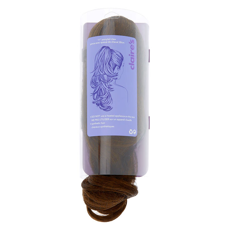 Claire's Extensions de cheveux bruns pour queue de cheval