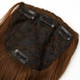 Crown Booster Faux Hair Clip In Extensions - Brown,