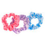 Small Pastel Tie Dye Hair Scrunchies - 3 Pack,