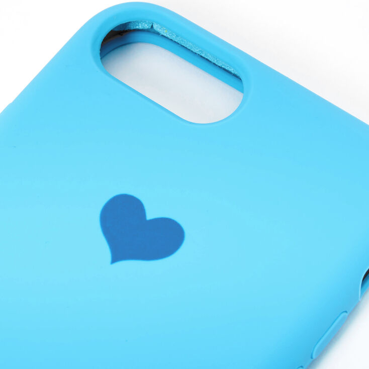 Coque de portable c&oelig;ur cobalt - Compatible avec iPhone&reg; 6/7/8/SE,