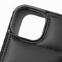 Black Quilted Padded Phone Case - Fits iPhone&reg; 13/14/15,