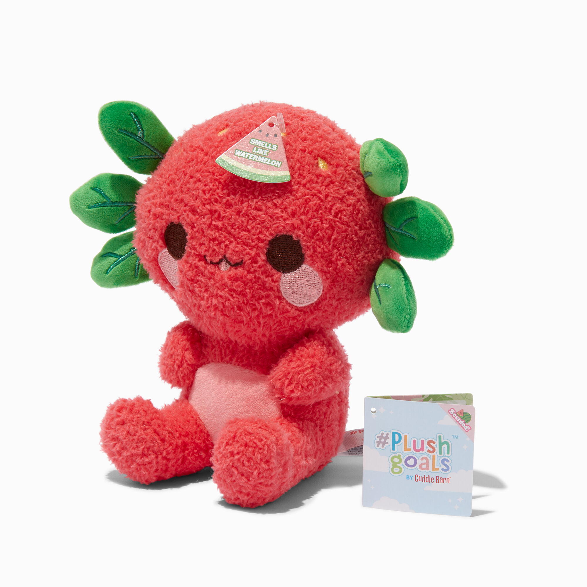 Peluche axolotl pastèque 15 cm #Plush Goals by Cuddle Barn®,